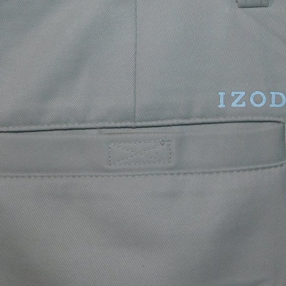 IZOD Golf FlexSwing Mens 34 Beige Flat front casual Shorts - Picture 7 of 8